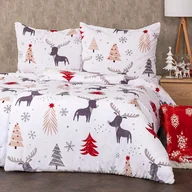 Pościel - 4Home Pościel Cute reindeer mikroflanela, 140 x 200 cm, 70 x 90 cm, 140 x 200 cm, 70 x 90 cm - miniaturka - grafika 1