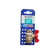 Zawory i kraniki - Zawór kulowy przelotowy motylkowy WZMOCNIONY W-W - 1/2" WADEP - miniaturka - grafika 1