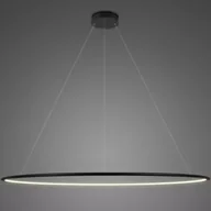 Lampy sufitowe - Lampa wisząca Ledowe Okręgi No.1 Φ230 cm in 2700k czarna ściemnialna Altavola Design - miniaturka - grafika 1