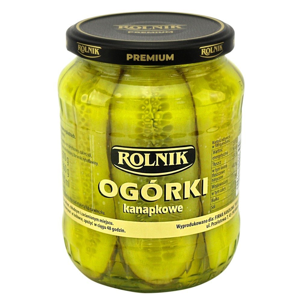 Ogórki kanapkowe Rolnik 1,7 kg