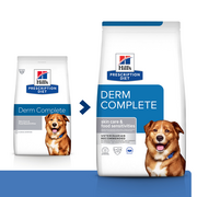 Sucha karma dla psów - HILL'S PD Prescription Diet Canine Derm Complete 1,5kg - miniaturka - grafika 1