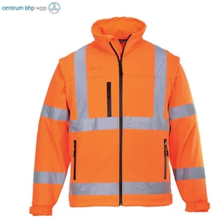 Portwest portwest s428 Hi-VIS kurtka softshell, large, pomarańczowy S428ORRL - Akcesoria do elektronarzędzi - miniaturka - grafika 2