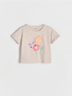 Reserved - Bawełniany t-shirt z aplikacją 3d - wielobarwny - Bluzki dla niemowląt - miniaturka - grafika 1