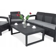 Meble ogrodowe - Zestaw Mebli ogrodowy Trasowych CORFU MAX 3 Graphite 1 szt - miniaturka - grafika 1