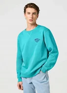 Bluzy męskie - WRANGLER SMALL LOGO CREW LATIGO BAY 112364095 S - miniaturka - grafika 1
