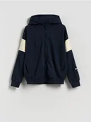 Bluzy dla chłopców - Reserved - Bawełniana bluza - granatowy - miniaturka - grafika 1