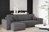 Narożniki - Sofa w kształcie L BEST narożnik tkanina Poso ciemnoszary lewy - miniaturka - grafika 1