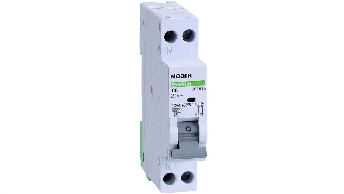 Noark Wyłącznik nadprądowy Ex9PN-N 1P C6 6kA 101615