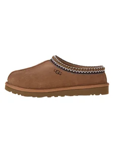 UGG Skórzane kapcie "Tasman" w kolorze jasnobrązowym - Kapcie damskie - miniaturka - grafika 1
