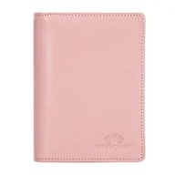 Biżuteria - akcesoria - Etui na dokumenty skórzane z kieszenią różowe - miniaturka - grafika 1