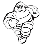Akcesoria motoryzacyjne - 5x NAKLEJKA WLEP ZNACZEK TATTOO NA AUTO FOLIA SAMOPRZYLEPNA BAŁWANEK MICHELIN 3D  5 x 4,3cm 1/05085 - miniaturka - grafika 1