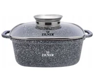 Brytfanny - BRYTFANNA GARNEK KWADRATOWY 5.5L 26cm ZILNER GREY ZL-7059 - miniaturka - grafika 1
