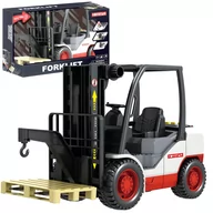 Kolekcjonerskie modele pojazdów - Duży Wózek Widłowy Z Naciągiem  Napędem Z Paletą Światło Dżwięki 1:14 - miniaturka - grafika 1