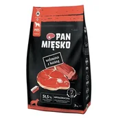 Sucha karma dla psów - Pan Mięsko Wołowina z Koziną M 3kg - miniaturka - grafika 1
