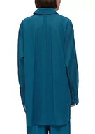 Bluzki damskie - s.Oliver BLACK LABEL Damska bluzka z długim rękawem, Blue Green, 38 - miniaturka - grafika 1