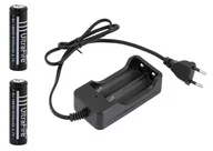 Ładowarki i akumulatory - GeTech Ładowarka  LC5 ŁADOWARKA + 2 x AKUMULATOR 18650 6000 mAh 3,7V uniwersalny 1447-uniw - miniaturka - grafika 1