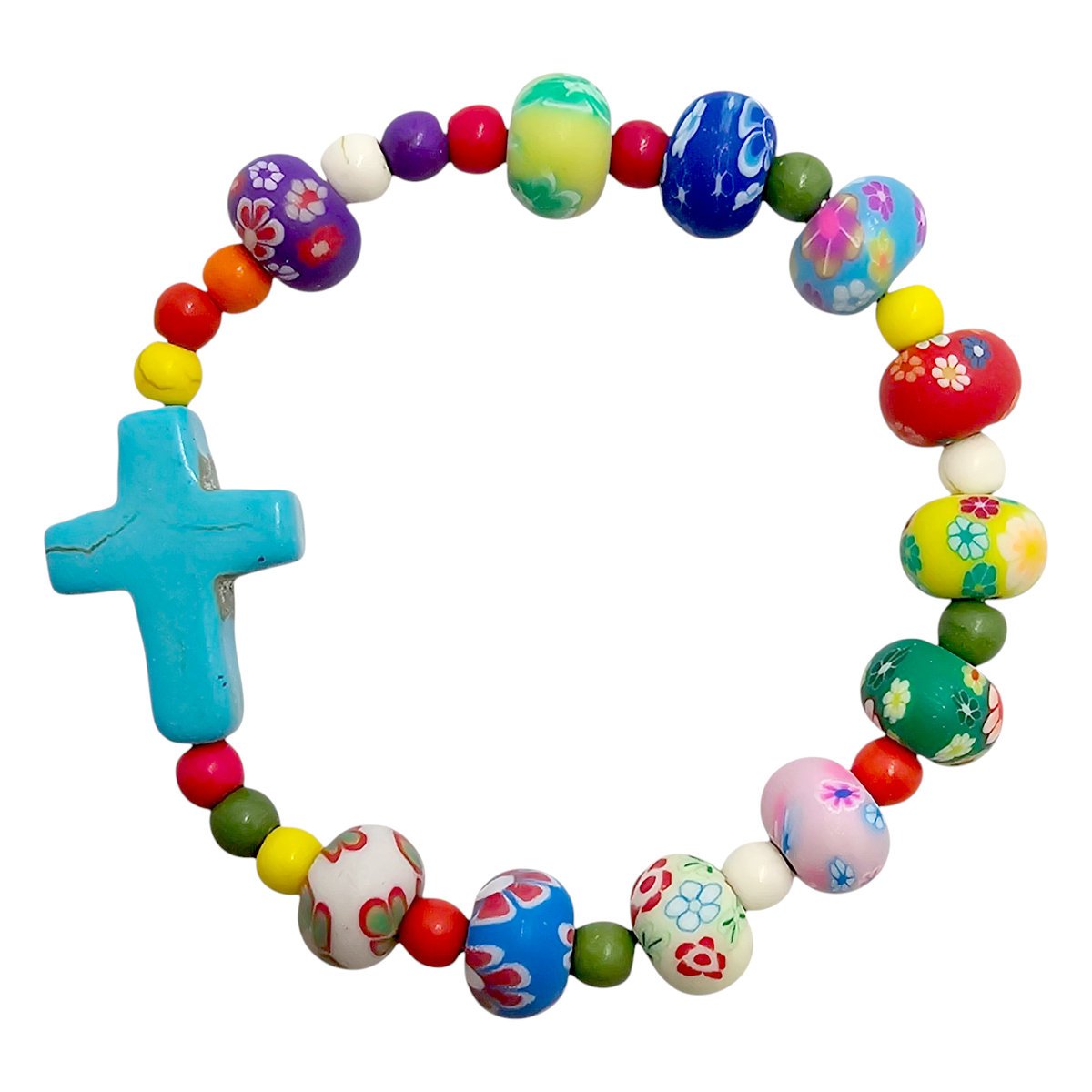 10-tka z krzyżykiem kolorowa BC129