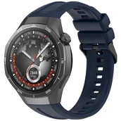 Akcesoria do smartwatchy - SILIKONOWY PASEK DO HUAWEI WATCH GT5 PRO 46MM GRANATOWY - miniaturka - grafika 1