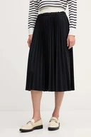 Spódnice - Tommy Hilfiger spódnica kolor granatowy midi rozkloszowana WW0WW48258 - miniaturka - grafika 1