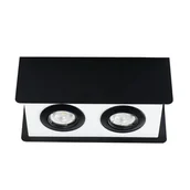 Oprawy, klosze i abażury - Kanlux Lampa sufitowa TORIM GU10 2x50W IP20 czarny 28463 - miniaturka - grafika 1