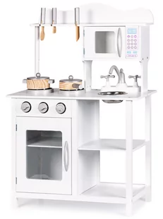 EcoToys Drewniana kuchnia dla dzieci z akcesoriami - Zabawki AGD - miniaturka - grafika 1