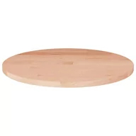 Blaty meblowe i parapety okienne - Okrągły blat do stolika, Ø50x1,5 cm, surowe drewno dębowe - miniaturka - grafika 1