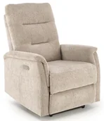 Fotele - Beżowy fotel z funkcją elektrycznego rozkładania - Rasati - miniaturka - grafika 1