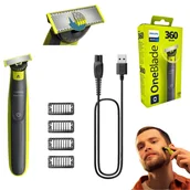 Golarki męskie - Philips ONE BLADE 360 QP2724/17 + 4 nasadki - miniaturka - grafika 1
