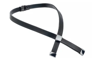 Naszyjnik z naturalnej skóry oraz błyszczącej stali - Naszyjniki - miniaturka - grafika 1