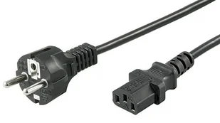 Microconnect PE020418 kabel zasilające Czarny 1,8 m CEE7/7 C13 panel PE020418 - Kable komputerowe i do monitorów - miniaturka - grafika 1