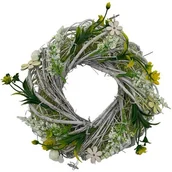 Wielkanoc - Stroik wielkanocny SASKA GARDEN Różyczki 24 cm 1051994 - miniaturka - grafika 1