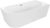 Wanny - Mexen Mia wanna wolnostojąca narożna prawa 180 x 80 cm, biała, przelew złoty - 52691808000P-50 - miniaturka - grafika 1