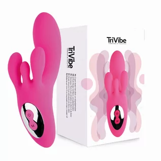 Wibratory i masażery - FeelzToys TriVibe G-Spot Vibrator with Clitoral & Labia Stimulation Pink - grafika 1