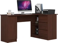 Biurka - Elior Biurko narożne wenge prawostronne - Osmen 4X - miniaturka - grafika 1