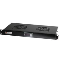Pozostałe akcesoria sieciowe - Techly Panel chłodzący 2x23W Rack 19 1U wewnętrzny, termostat LED - miniaturka - grafika 1