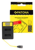 Ładowarki do aparatów dedykowane - Patona USB Smart Dual LCD do Canon NB-13L - miniaturka - grafika 1