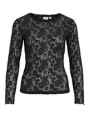 Swetry damskie - Vila Koszulka "Vizirp" w kolorze czarnym - miniaturka - grafika 1