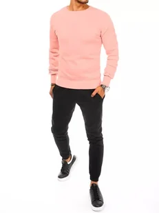 Dres męski różowo-czarny Dstreet AX0647-XL - Dresy męskie - miniaturka - grafika 1