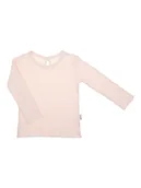 Bluzki dla dziewczynek - Dziewczęca bluzka z dł. Rękawem łososiowa Nicol r.122 - miniaturka - grafika 1