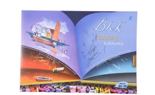 BLOK TECHNICZNY A4 KOLOROWY 300G 20K, KRESKA - Podobrazia, bloki, papiery - miniaturka - grafika 1