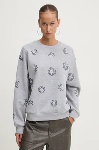 Desigual bluza JOYA damska kolor szary z aplikacją 24WWSK32 - Bluzy damskie - miniaturka - grafika 1