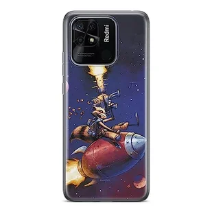 Etui Rocket 007 Marvel Nadruk pełny Granatowy Producent: Xiaomi, Model: REDMI 10C - Etui i futerały do telefonów - miniaturka - grafika 1