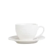 Filiżanki - Filiżanka SYLIA mała biała z ornamentem 0,09 l HOMLA - miniaturka - grafika 1