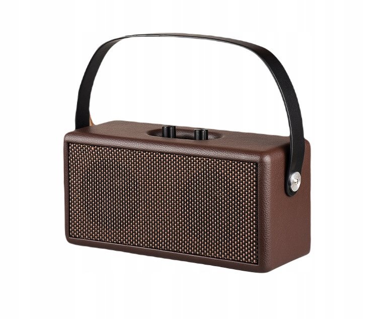 PRZENO��NY G��O��NIK RETRO BLUETOOTH BEZPRZEWODOWY VINTAGE BR��ZOWY