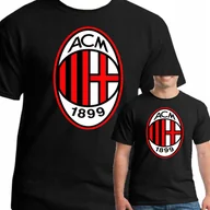 Koszulki męskie - Koszulka Ac Milan Prezent M 0242 Czarna - miniaturka - grafika 1