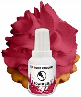 BARWNIK SPOŻYWCZY W ŻELU czerwony karminowy 20 g - Dodatki do ciast w proszku - miniaturka - grafika 1