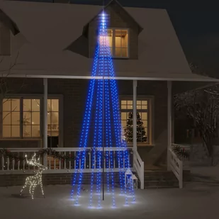 Lumarko Choinka do montażu na maszcie, 732 niebieskich diod LED, 500 cm - Oświetlenie świąteczne - miniaturka - grafika 1