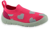 Buty dla dziewczynek - Dziewczęce wsuwane buty sportowe różowe Befado 102X019 Honey - miniaturka - grafika 1