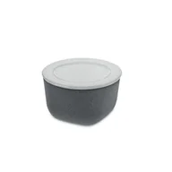 Pojemniki kuchenne - Koziol Pojemnik z pokrywką Connect Organic 1 l ciemnoszary 3870673 - miniaturka - grafika 1