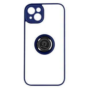 iPhone 14 Plus Case Podstawka wideo z dwóch materiałów z metalicznym pierścieniem, czarna - Etui i futerały do telefonów - miniaturka - grafika 1